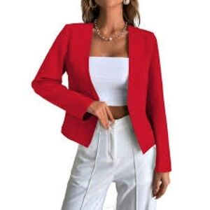 The Limited Red Tailored Blazer